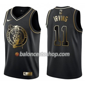 Camiseta Hombre NBA Boston Celtics Kyrie Irving 11 Nike Negro Golden Edition Swingman